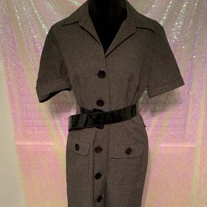 Karin Stevens Size 12 Button up Dress with Belt